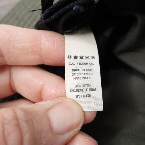 Filson Hat Boonie Fitted Mens Large Otter Green Packer Wide Brim Safari Made USA - Picture 12 of 13